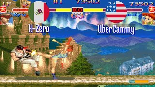 FT5 ssf2xjr1 HZero MX vs UberCammy US Super SF II X ssf2x ssf2 Fightcade Sep 24 [upl. by Rubio]