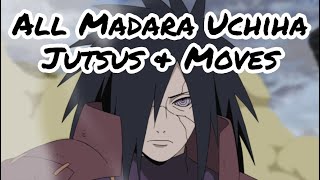 All Madara Uchiha Jutsus amp Moves [upl. by Northrop]