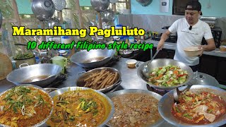 10 putaheng Pinoy  Cooking ten Filipino style recipe  Mga Lutong Pinoy [upl. by Yartnod896]