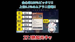 【原神／俺のキャラを見てくれ 528】「綺麗…！！」会心率100％ピッタ！！上位登場！！【ねるめろ】【切り抜き】shorts [upl. by Jalbert]