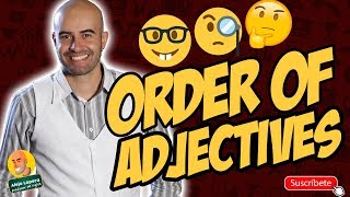 Order of Adjectives  Orden de los Adjetivos en INGLÉS [upl. by Narib172]