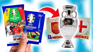 Using Topps EURO CARDS amp STICKERS to PREDICT THE WINNER of EURO 2024 Spain v England [upl. by Maurene]