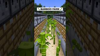 Minecraft Bamboo Farm shorts [upl. by Hamid]