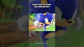 How Fast Is Sonic The Hedgehog gaminglore gamingcommunity sonicthehedgehog [upl. by Shifrah632]