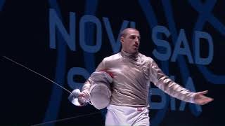 2018 T04 01 M S Individual Novi Sad SRB European Championships podium BAZADZE GEO vs HARTUNG GER [upl. by Kessiah896]