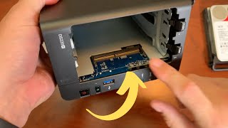 Upgrading memory in Synology DS220 with crucial memory [upl. by Anairad355]