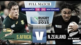 Rugby World Cup 2015 Full Match  Semi Final All Blacks vs South Africa [upl. by Nohshan]