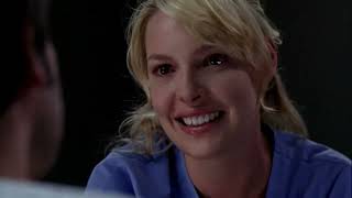 Izzie and Denny  What about me  Izzie cuts Dennys LVAD wire greysanatomy [upl. by Ahsirtap]