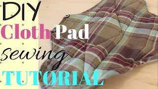 DIY Reusable Pad Sewing Tutorial Low Waste [upl. by Nnahgiel249]