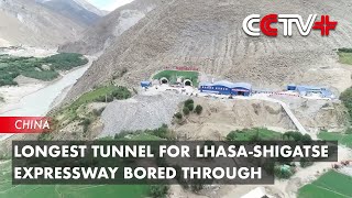 Longest Tunnel for LhasaShigatse Expressway Bored Through [upl. by Enelyahs279]