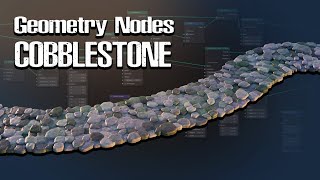 How to Make Procedural Cobblestone In Blender  Geo Nodes Tutorial [upl. by Haridan]