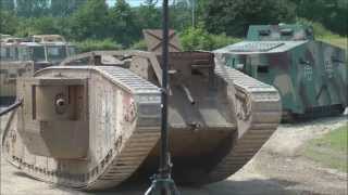 German and British WW1 tanks in action [upl. by Zenda]