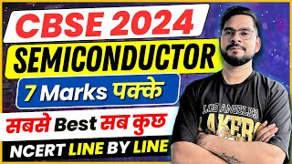 CBSE 2024 PHYSICS  Complete Semiconductor in one shot  Class 12 Physics  Sachin sir [upl. by Tiff]