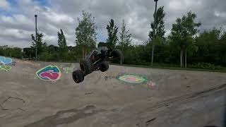 Raw footage from the HBX 16889APro RC on a skate park 13 [upl. by Frayne413]