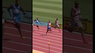 Zharnel Hughes Breaks 20 Seconds in 200m Heats ⚡  World Athletics Champs trackandfield [upl. by Bandeen]