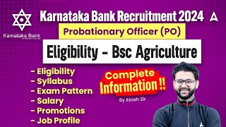 Karnataka Bank PO Recruitment 2024  Karnataka Bank PO Salary Syllabus Exam Pattern [upl. by Atteugram422]