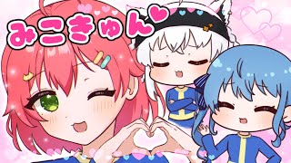 【手描き】みこきゅん♡に辛辣なふぶすい【ホロライブさくらみこ星街すいせい白上フブキ】 [upl. by Eigroeg]