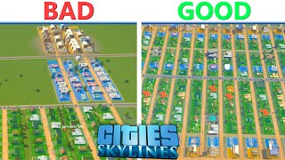 ✅Solve Traffic problems by mixing RCI zoning in Cities Skylines  Traffic Guide 4 with Tips [upl. by Nhguavad924]