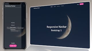 How To Make Responsive Navbar with Bootstrap 5  Step by Step Tutorial [upl. by China]