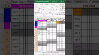 Calendrier automatique personnalisé excel calendrier basededonnees [upl. by Tran291]