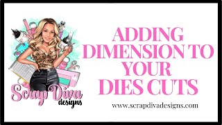 Adding dimension to your die cuts 💜  Scrap Diva Designs [upl. by Aneekan822]