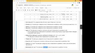 Example of type and measurement levels of data مثال أنوع ومستويات قياس البيانات [upl. by Giwdul]