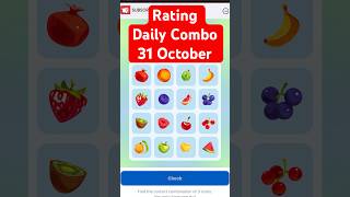 Rating 31 October Daily Combo Cards [upl. by Ettenim]