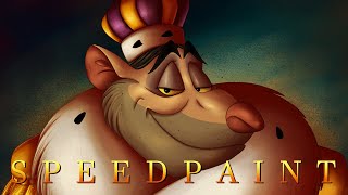 King Padraic Ratigan I Great Mouse Detective Speedpaint [upl. by Llerrac]