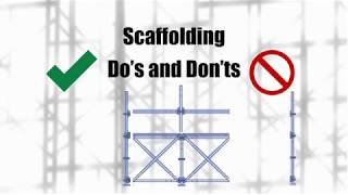 General Scaffolding Do’s and Don’ts [upl. by Lledniuq605]