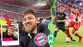 FC Bayern vs Werder Bremen  Stadionvlog 🔥  Mein Kumpel Nick in der Startelf 😍  ViscaBarca [upl. by Assirroc59]