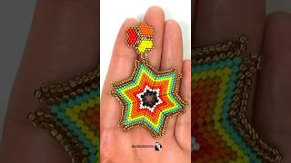 Aretes beadedjewellery handmade beadsjewellery tutorial diy jewellery [upl. by Uno]