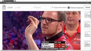 Darts WM 2017 Suljovic vs M Webster [upl. by Mccarthy422]