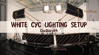 CineDiary4 White Cyclorama Lighting Setup [upl. by Halullat]