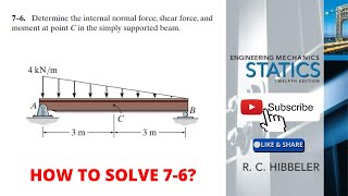 76 hibbeler statics chapter 7  hibbeler statics  hibbeler [upl. by Richy556]