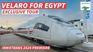 【4K】Siemens Velaro Train for Egypt Unveiled at InnoTrans 2024 Exclusive Tour [upl. by Ayotan]