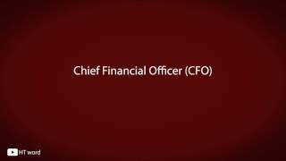 How to pronounce Chief Financial Officer CFO financial terms [upl. by Trembly665]