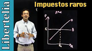 Impuesto con demanda perfectamente elástica  Microeconomía  Libertelia [upl. by Corney]