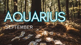 Aquarius September 2024 Tarot Reading  Finding Your Hidden Magic this month [upl. by Llehsor]