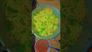 Having delicious noodles 🍜 😋 for dinner 🍽 mukbang noodles [upl. by Dorina85]