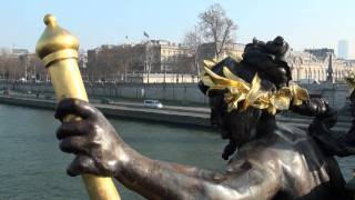 Alexander III bridge Pont Alexandre III Paris [upl. by Zoara]