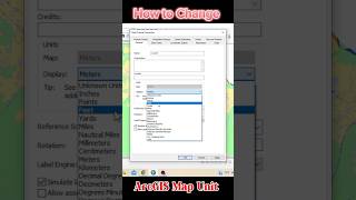 How to Change Map Units in ArcGIS ArcGIS Shorts Shorts [upl. by Kilmarx281]