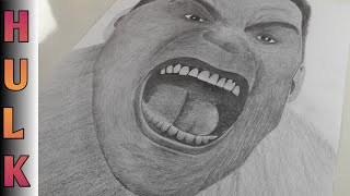 Hulk drawing  Hulk drawing in pencil easy [upl. by Nomahs]