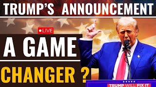 Live Trump Speech  Trump Makes Big Announcement Before The US Election  Kamala Harris  US News [upl. by Idoj]