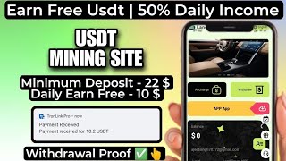 New USDT Site 2024  Best Usdt Investment Website  New Usdt Mining Site  New Usdt Earning Website [upl. by Kathy761]