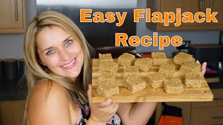 Easy Flapjacks with Oats and Golden Syrup  British Sweet Treat Recipe [upl. by Htebilil148]