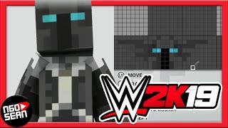 How to make PopularMMOs Minecraft Skin in WWE 2K19 PopularMMOs Lich KingBoss Mode [upl. by Annahtur662]