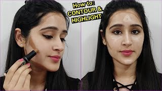 How to Do CONTOURING AND HIGHLIGHT 1 SIMPLE TRICK [upl. by Yelyah]