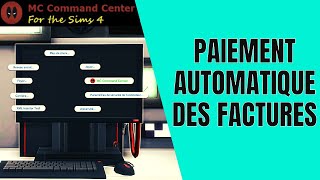 Payer automatiquement les factures dans les sims 4  Tuto MCC [upl. by Sugden972]