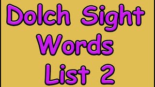 K to 2nd Grade DOLCH Sight Words List 2 quotRepeat After Mequot Fun Video [upl. by Eimmit]