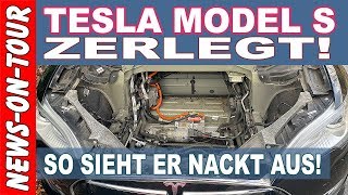 Tesla Model S P85 PreAutopilot zerlegt Was sitzt wo Kurze Erklärung BJ 122013 [upl. by Nwahsak]